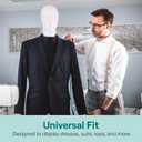 SereneLife 74" Male Mannequin Full Body Dress Form with Detachable Head, Hands and Legs, Adjustable Stand, 360 Degree Rotating Head, Tool Free Assembly for Clothing Display, Retail and Studio, Standard Men