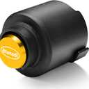 Trailer Lock Fits 2 5/16 Inch Coupler, Heavy-Duty Steel Hitch Lock, Anti-Theft & Pry-Resistant for RV, Boat, Cargo Trailer (Yellow)