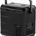 EENOUR D18 12 Volt Car Refrigerator, Portable Freezer 19Qt/18L Battery & Solar Powered Cooler 25W, -4~50, 12/24V DC, 110~240V AC, for 1-2 People, Short Trip, Truck (Battery Not Included) Black