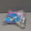 NECIOUS Teen Girls Swimsuits Two Piece Sporty Bikini Sets Color Contrast Trim Adjustable Straps Swimsuit with Chest Pad (11-12 Years, Cyan Blue)