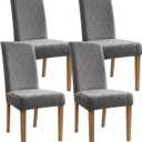 Chair Covers, Dining Room Chair Covers, Anti-cat Scratch, Washable, Regular Size, Chair Covers 4 Pack, for Kitchen, Hotel, Meeting
