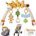TUMAMA Baby Stroller Arch Toy,Portable Baby Mobile for Bassinet,Car Seat Crib Accessories Travel Activity Arch for Babies Infants 0-12 Months