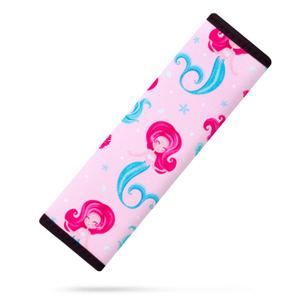 2 x YR Seat Belt Cover for Kids, Soft Comfort Seat Belt Cushion for Children, Cute Cartoon Pattern Car Seat Belt Pads Cover for Girls and Boys, 1 Pack, Mermaid