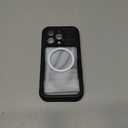 Lanhiem Magnetic for iPhone 16 Pro Case, IP68 Waterproof Dustproof Case, [Compatible with Magsafe] [Built-in Screen Protector] Full Body Heavy Duty Rugged Phone Cover 6.3 inch, Black/Clear