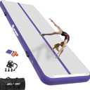 AKSPORT Gymnastics Air Mat Tumble Track Tumbling Mat Inflatable Floor Mats with Air Pump for Home Use/Tumble/Gym/Training/Cheerleading/Parkour/Beach/Park/Water (13ftx3.3ftx4inch, Purple)