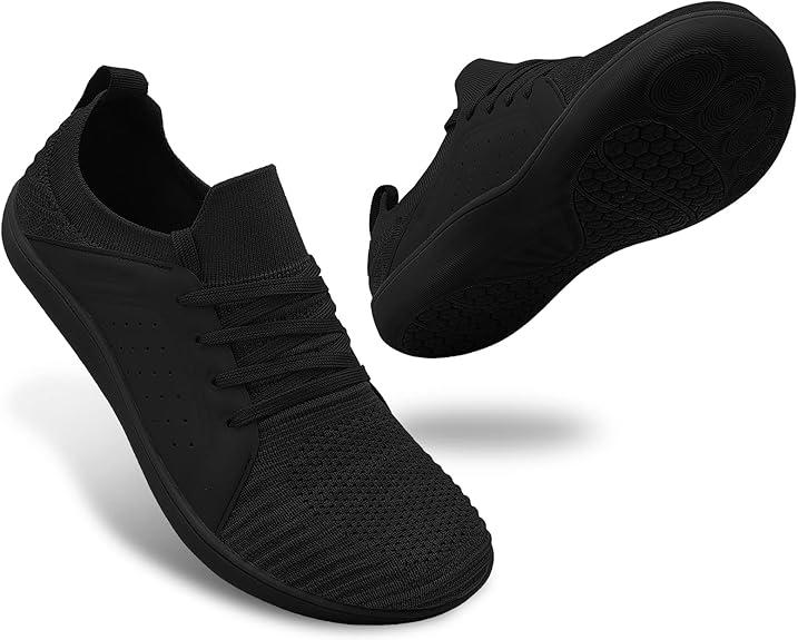 Men's Barefoot Running Shoes | Minimalist CrossTrainer | Zero Drop Sole (All Black, Adult, Men, 10, Numeric, US Footwear Size System, Wide)