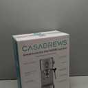 CASABREWS CM5418 Espresso Machine 20 Bar, Compact Espresso Maker with Steam Milk Frother, Stainless Steel Coffee Machine with 34oz Removable Water Tank for Cappuccino, Gift for Women or Men, Silver