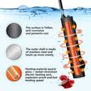 hygger Mini Submersible Aquarium Heater, Turtle and Betta Fish Tank Heater with Digital Display External Controller Freshwater