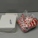 Thiccywoov Christmas Tree Topper 12 x 45'' Large Christmas Bows with Glitter Large Gingerbread Man Toppers Decorative Gift Bows for Wreaths Thanksgiving Xmas Tree Ornament