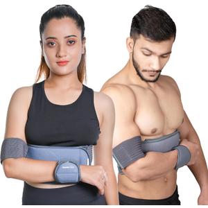 Wonder Care Grey shoulder immobilizer  arm immobilizer | breathable brace elbow | immobilizer shoulder for broken fractured arms, Size-7(58"-62")