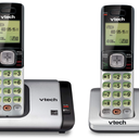 VTech CS67192 2Handset Cordless Phone with Caller ID/Call Waiting, Handset Intercom & Backlit Display/Keypad, Silver