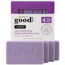 Alaffia Lavender Good Soap Value Pack 4 Count, 20 OZ (80 Ounce (Pack of 1))