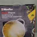 Mueller RapidTherm Portable Induction Cooktop, 1800W Hot Plate Electric Stove Top Burner. 8 Temp Levels, Auto-Off & Pot Detection, LED Display, Child Lock, 4 Programs, Burners for Cooking