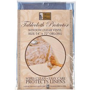 Better Homes Vinyl Tablecloth Protector Wipes Clean Protect Linens Oblong 54"x72"