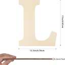 Large Wooden Letters 17 Inch, Big Wood Letters L Shape Cutouts Alphabet Unfinished Paintable Wooden Letters for Wall Decor DIY Crafts Painting Birthday Wedding Party Classroom Nursery Home Decor