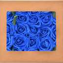 Artificial Flowers Roses, 25pcs Real Looking Fake Roses with Stems for DIY Wedding Bouquets Centerpieces Arrangements Birthday Home Party Decorations (Blue)