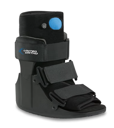 United Ortho Short Air Cam Walker Fracture Boot, Large, Black