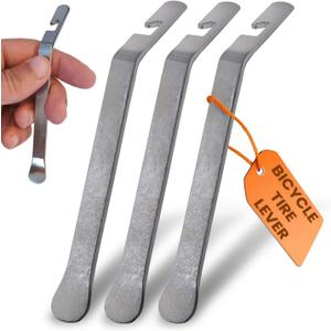 Small Bicycle Tire Lever, Small Tire Iron Spoons, Steel Levers Bike Repair Tool Kit Changing Bike Tyre Changer Remover Heavy Duty Metal Steel Lever