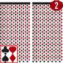 xo, Fetti Party Decorations Red and Black Casino Curtain - Set of 2 | Card Game Bachelorette Supplies, Vegas Birthday Photo Booth, Poker Party Backdrop