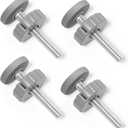 Babelio Pressure Gates Threaded Spindle Rods M10 (10 mm), Baby Gates Accessory Screw Bolts Kit Fit for All Pressure Mounted Walk Thru Gates
