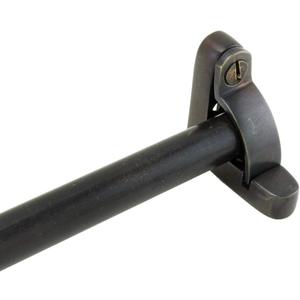 Renovators Supply Manufacturing Stair Carpet Rods 39.6 in. Cast Brass Oil Rubbed Bronze Carpet Runner Rods with Holder Bracket Hardware (Pack of 1)