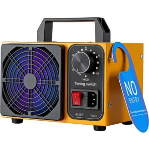 HHGM 148,000mg/h Dual-Fan Ozone Machine Generator High Capacity Ozone Odor Eliminator Odor Removal Air Purifier Ionizer & Deodorizer for Car, Home, Smoke, Pets, Industrial, Basement, Commercial