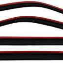 Auto Ventshade [AVS] In-Channel Rain Guards For 2009 - 2024 Dodge Ram 1500 (19-24 Classic Body Only); 2010-2025 Ram 2500 & 3500 MEGA/CREW CAB ONLY | Window Vent Visors, 4 pcs. - Smoke | 194109