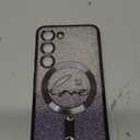 for Samsung Galaxy S23 Case Magnetic,for Women Girl Soft Cute Luxury Love Heart Plating Bling Gradient Glitter Phone Case Compatible with MagSafe Clear Shockproof Back Cover 6.1-Purple