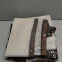 Chicken Coop Cover for Winter, Waterproof Durable Tarp with Elastic Cords Rope, Easy Install for Large Cages Walk-in Runs, Chicken Coop Plastic Wrap for Winter (6.6 X 9.5 FT)