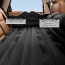 BEBAS Car Air Mattress - Inflatable Truck Camping Mattress for Back Seat, Thickened SUV Portable Travel Sleeping Pads with 2 Pillows & Air Pumps, Fits Most Sedan/Pickup/Van, Black Bed