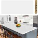 47.3''x23.6''(120cmx60cm) Extra Large Silicone Mat for Kitchen Counter, Heat Resistant Countertop Protector, Non-Slip Waterproof Kitchen Island Mat, Easy to Clean, Semitransparent