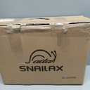 Snailax Massage Seat Cushion - Back Massager with Heat, 6 Vibration Massage Nodes & 2 Heat Levels, Massage Chair Pad for Home Office ChairBlack