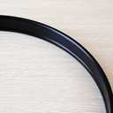 20 Inch Replacement Bass Drum Hoop for Bass Drum Kit Durable Black Steel Rim for Bass Drums