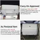 Hanke 16 Inch Underseat Carry On Luggage with Spinner Wheels Hard Shell Suitcases Mini Small Carry On Bag for Airline Approved TSA Luggage Lightweight Travel Suit Case(Smoke White)