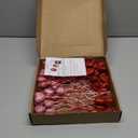 Yen Jean 70Pcs Valentines Day Foam Heart Glitter Picks - Red Pink Sparkly Sticks for Flower Arrangements Floral Bouquet Home Supplies Decorations