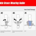 NeoTium Ankle Brace for Women & Men with Hot & Cold Pack  Adjustable Compression Wrap for Sprained Ankle, Achilles Tendonitis & Plantar Fasciitis Relief, Stabilizer for Volleyball & Basketball (S/M)