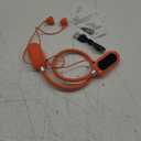 Wireless Neckband Earphones with LED BT5.3 20H Play time Water Resistant Noise Cancelling for Sports and Gaming (Orange)