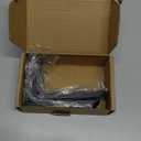 6 Pcs Adjustable Slotted L Brackets, Black L Shaped Bracket with 2 Slots Holes, Metal 90 Degree Joint Right Angle Corner Brace Brackets for Fixing Wood Furniture, PC Case 4" L x 2"H x 1"W