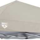 for Canopy Top for Quest Q64 10' x 10' Slant Leg Instant Up Canopy Gazebo Replacement Tent Parts (Khaki)