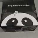 Fog Machine, No Spill Fog Bubble Machine, 2 in 1 Portable Smoke Bubble Machine, Bubble Fogger, Bubble Fog Combo Machine for Christmas Halloween（Matte Black）