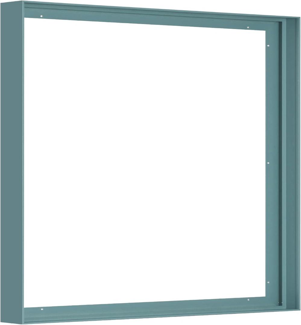 Canvas Frame for 36x36 Art Prints Oil Paintings, 1.5" Deep DIY Metal Square Floating Frames for Landscape Portrait Living Room Fireplace Decor, Horizontal or Vertical Display (Cadet Blue)