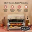 Our Place Large Wonder Oven | 6-in-1 Stainless Steel Air Fryer Toaster Oven Combo with Basket, Rack, Pan & Tray | 3-Rack, 32 QT, Large Capacity - Toast, Roast, Bake, Reheat, Broil & Steam | Steam, 31.7 Quarts