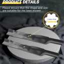 OCPTY High-Lift Blades 42 '' Mower Blades Fit for John Deere d105 d110 d125 d130 LT160 LA135 42 inch blades for John Deere AM137327, AM141032, M154061 2Pack