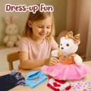 Bear Clothes Outfit with a Bear Doll, Fit Most 12-16 Inch Bears Stuffed Clothes Pajamas Plushy for Stuffed Bear