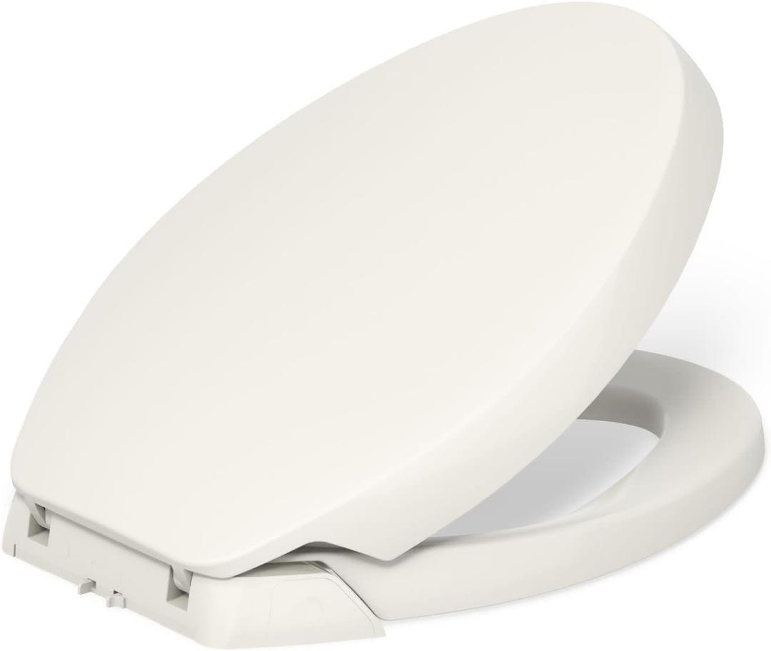 KOHLER Purefresh Elongated Toilet Seat, Biscuit