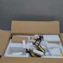 Alabaster Wall Sconces Set of 2,19.7'' Brass Wall Sconce Natural Marble Wall Sconce for Bathroom, Indoor Modern Wall Light Fixtures for Living Room Hallway Stairs Vanity Bedside, Black