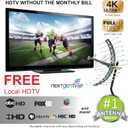 GE Outdoor HD Digital TV Antenna, Long Range Smart TV Antenna, Supports 4K 1080P HD Smart TV VHF UHF, J Mount Included for Attic or Outdoor, Weather Resistant, 29884