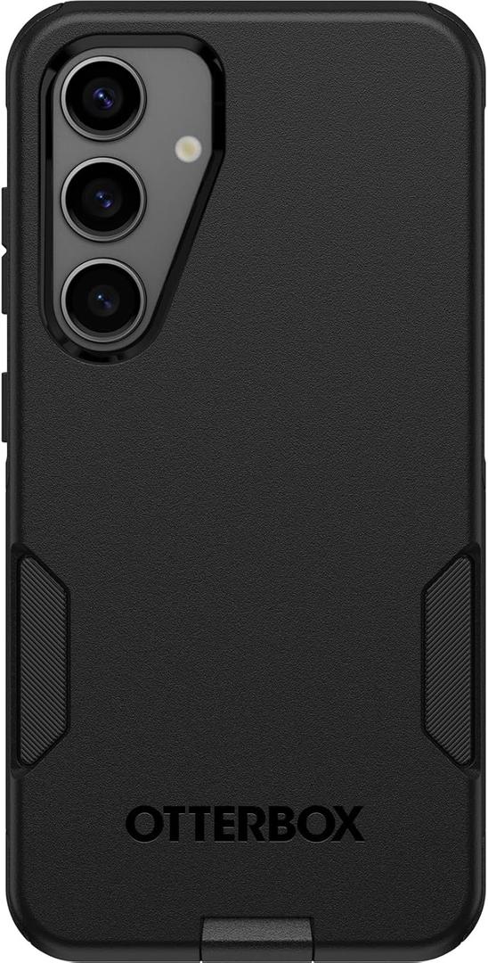 OtterBox Samsung Galaxy S24 Commuter Series Case - Black, Slim & Tough, Pocket-Friendly, with Port Protection (Black)