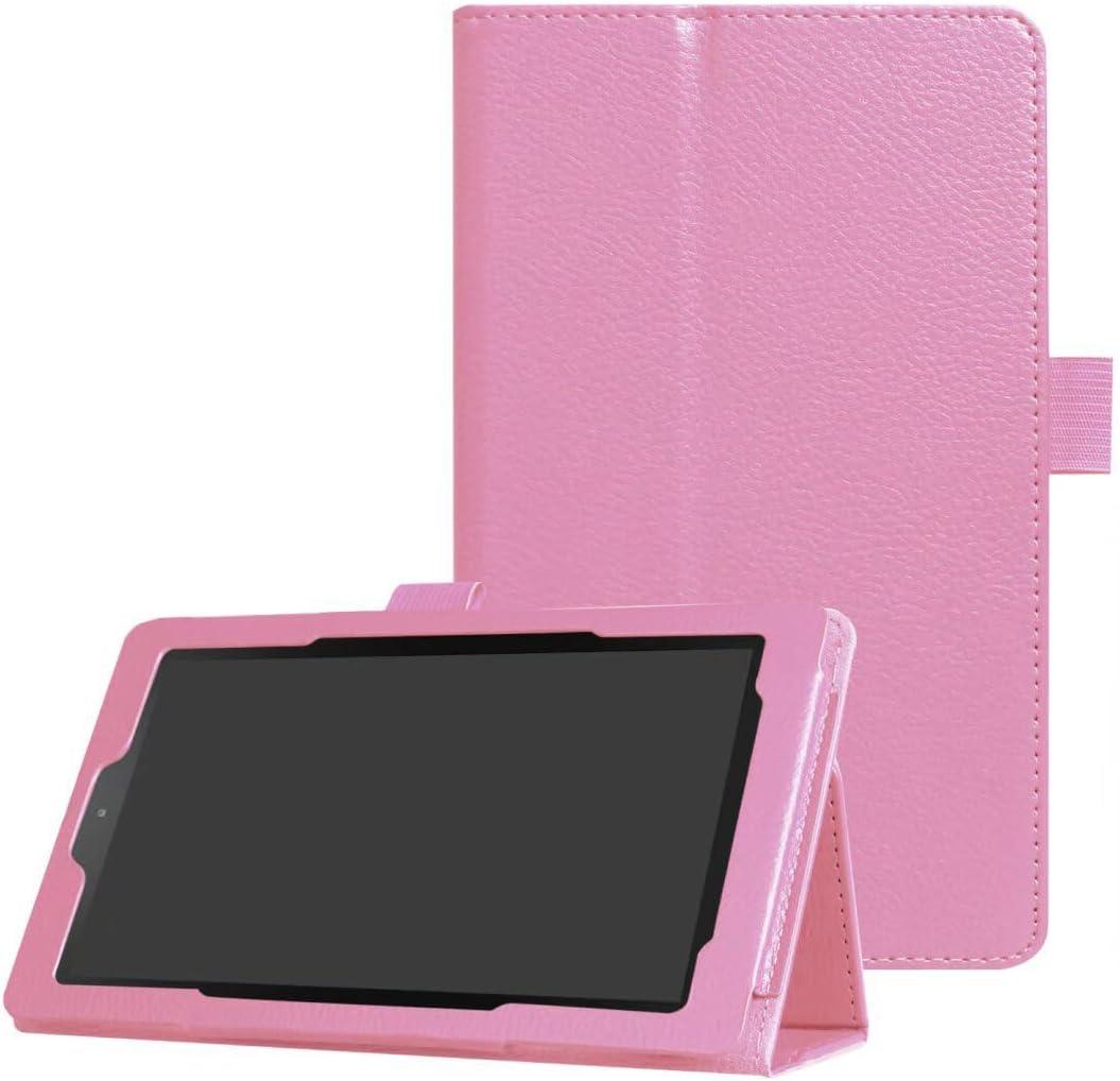 Tablet Cover for Amazon Kindle Fire HD7 7th 9th Generation SR043KL M8S26G(2017 2019 Release),Ultra Slim Folio Stand Leather Case for Amazon Kindle Fire 7 Gen 7th 9th 7" (Li-Pink)