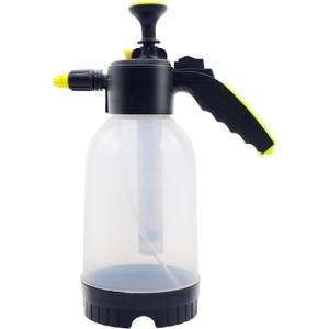 0.5 Gallon Handheld Pump Sprayer, 2L Garden Pressure Sprayer, 68oz Water Spray Bottle with Safety Valve, Adjustable Nozzle, for Watering,Plant Spraying, Home Cleaning, Fertilizing (Clear)